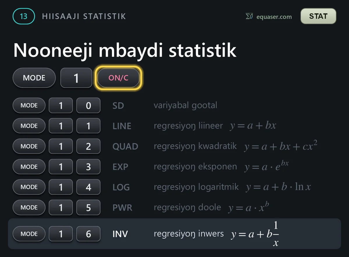Nooneeji mbaydi statistik