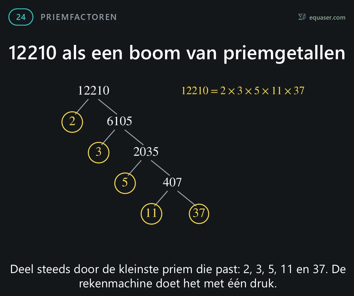 12210 als een boom van priemgetallen