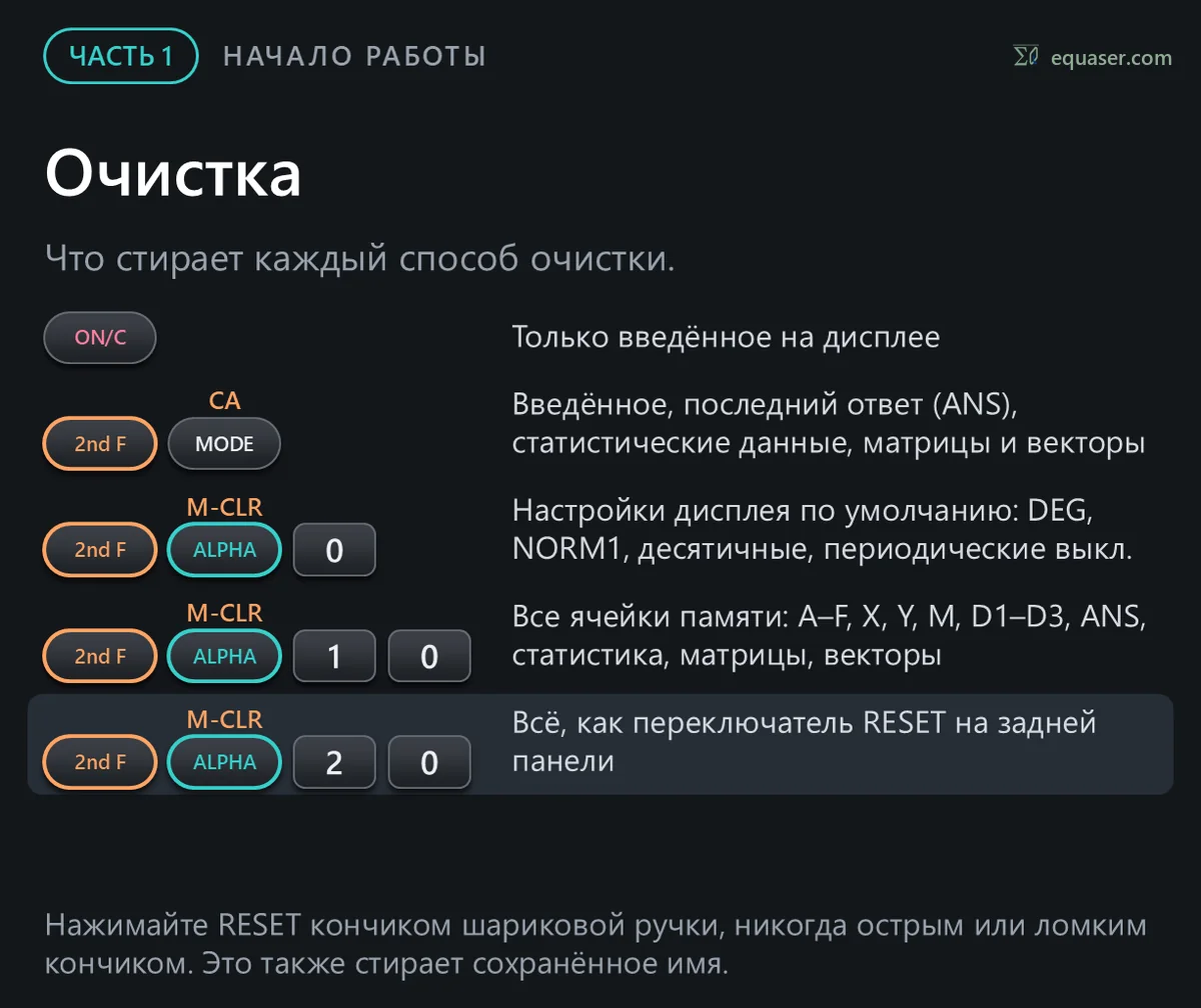 Очистка
